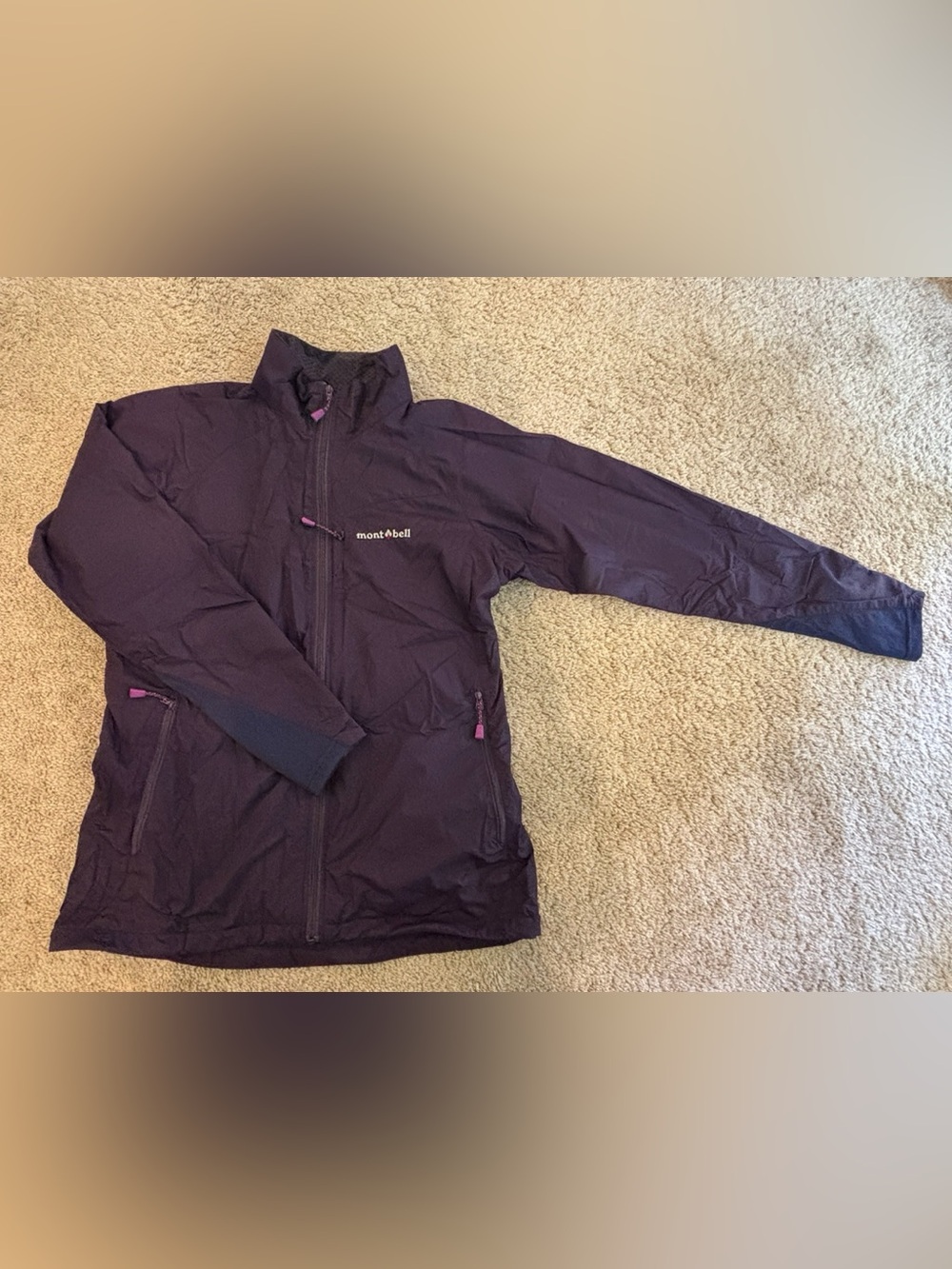 mont-bell Women's Dark Purple Lightweight Utility Jacket Windbreaker
